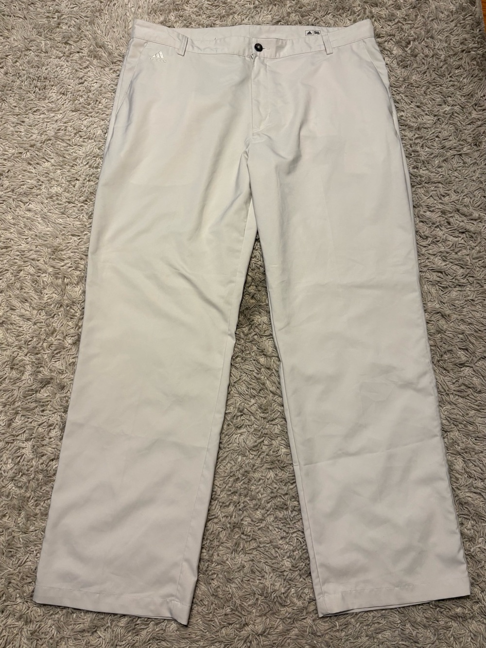 Adidas ClimLite beige golf pants size 40x32